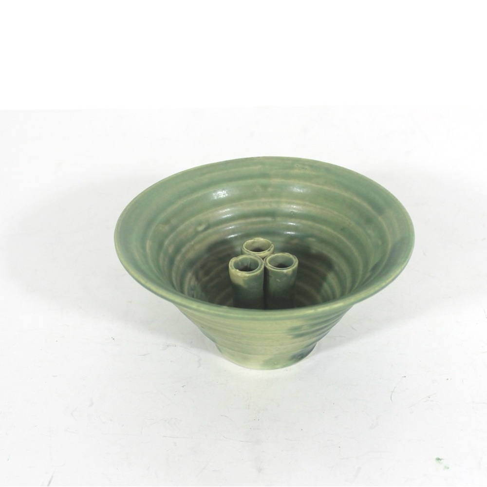 Handmade Studio Pottery Ikebana Bowl for Flower Arranging Small Ceramic Dish